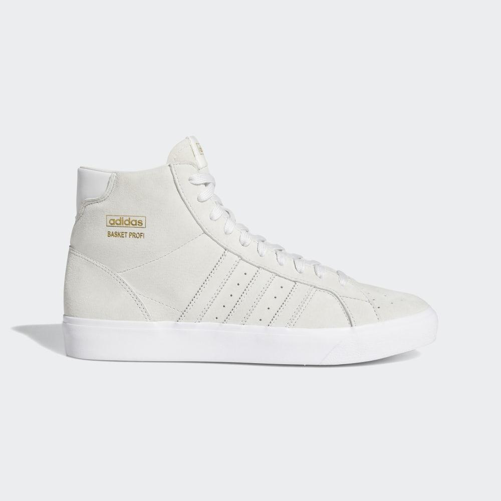 Adidas Women's Basket Profi Originals Shoes White/Gold Metal Ireland FW3104